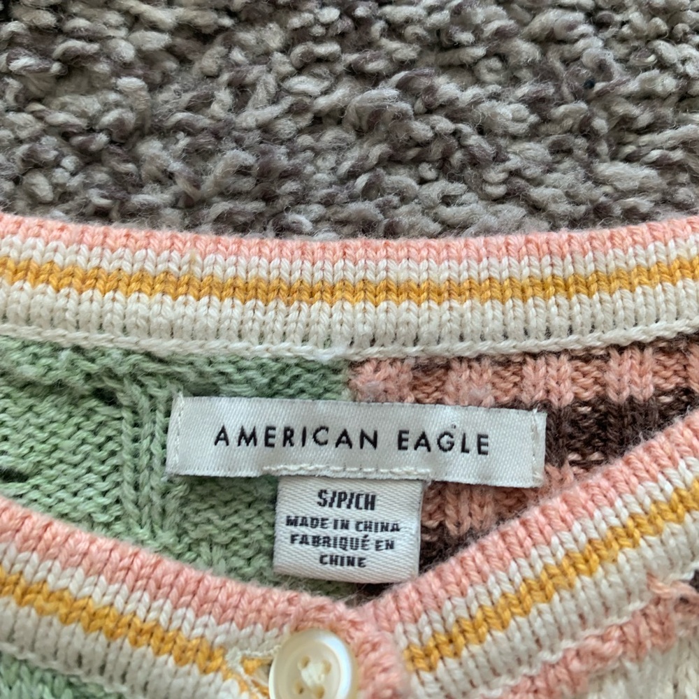 American Eagle Patchwork Button Up Vest - image 6